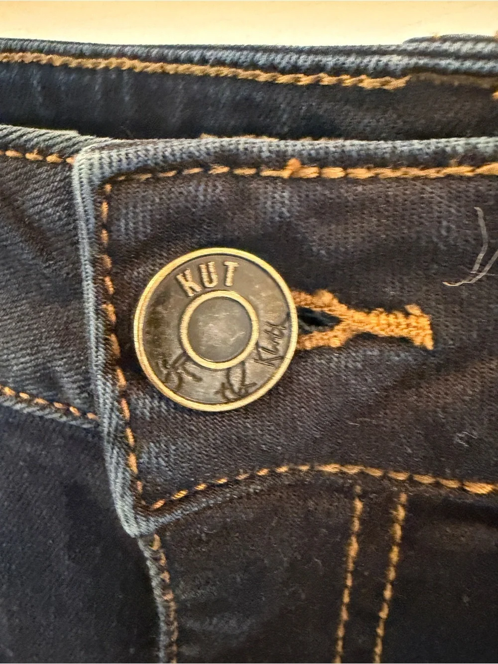 Kut from the Kloth Womens Size 14 Nicole Bootcut Dark Wash Jeans Inseam 33